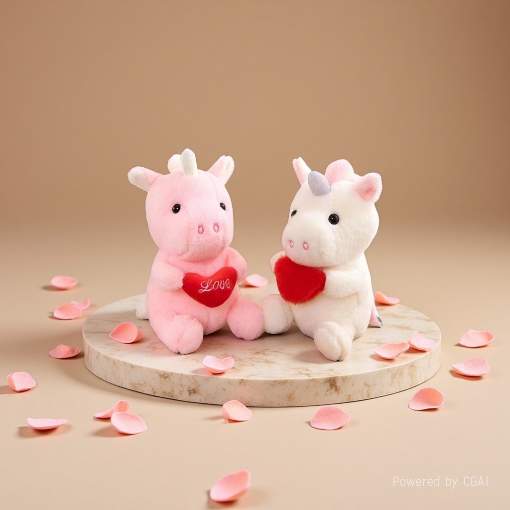 The plush toy unicorn figurine is selling well. 105515,792