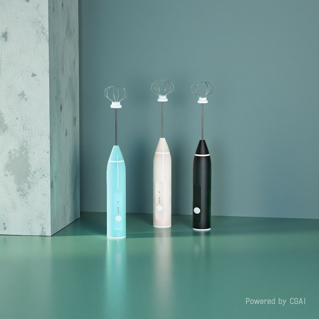 打蛋器/手打打蛋器/USB充电咖啡奶泡器/电动打蛋器/小家电产品图