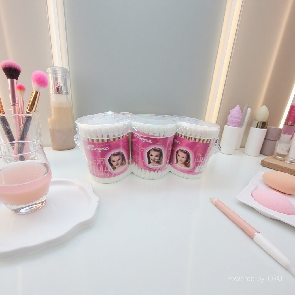 Cross-border cotton pads, large beads, cosmetic cotton swabs and general merchandise set Application Scenario