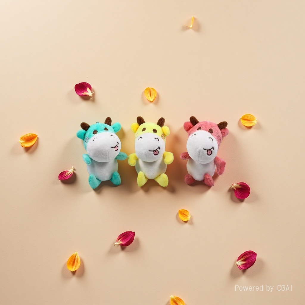 Mascot plush cow plush toy details Picture