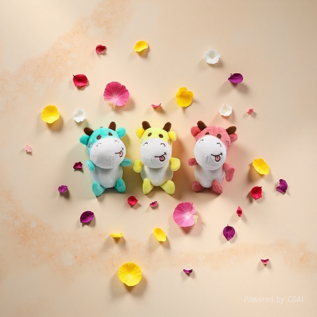 Mascot plush cow plush toy Specification image