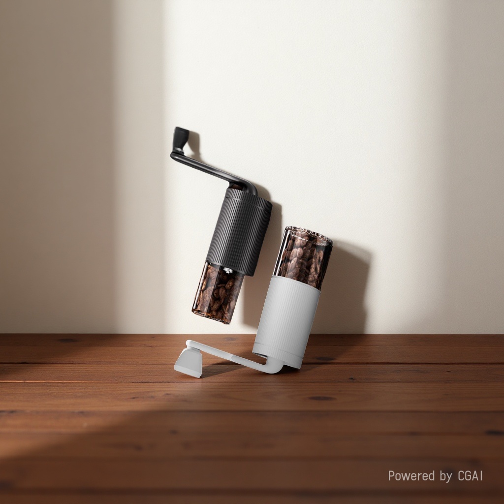 Hand-shaken coffee grinder, powder press, pepper grinder, hand-brewer, small household pic 3