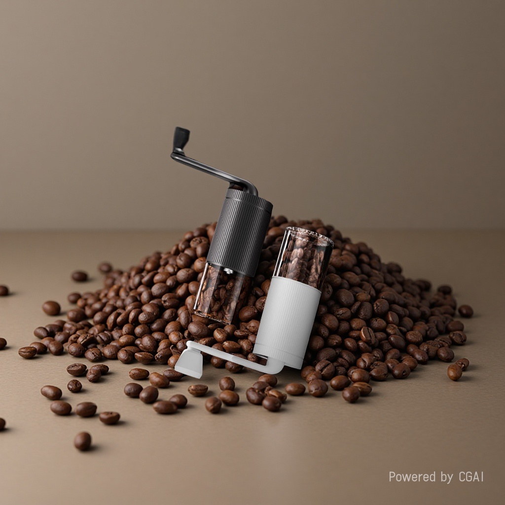 Hand-shaken coffee grinder, powder press, pepper grinder, hand-brewer, small household details Picture