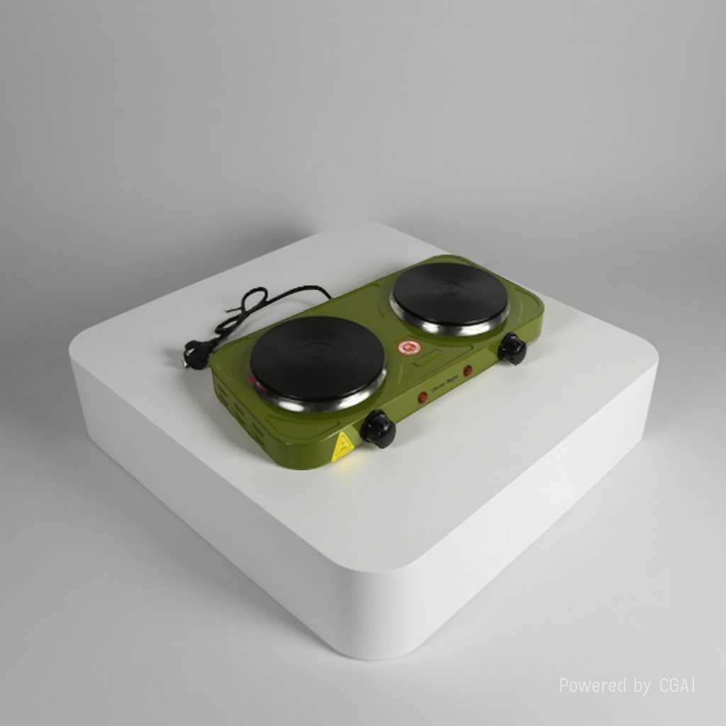 Retro-style double-head electric stove, household adjustable temperature electric stove, small kitchen tea boiling and heating electric stove Application Scenario