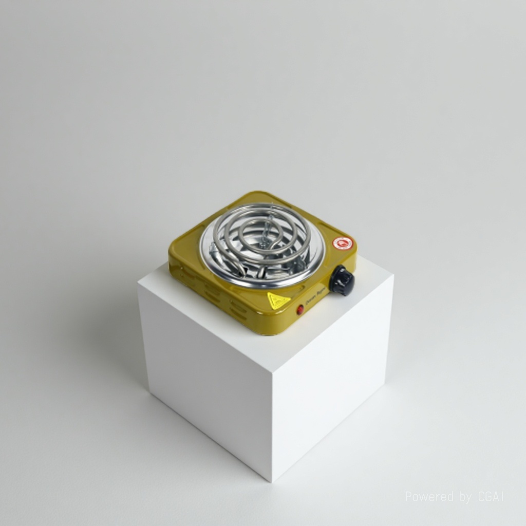 Single-head coil household electric stove, retro style adjustable temperature electric stove, small kitchen tea boiling and heating electric stove, small household appliances details Picture