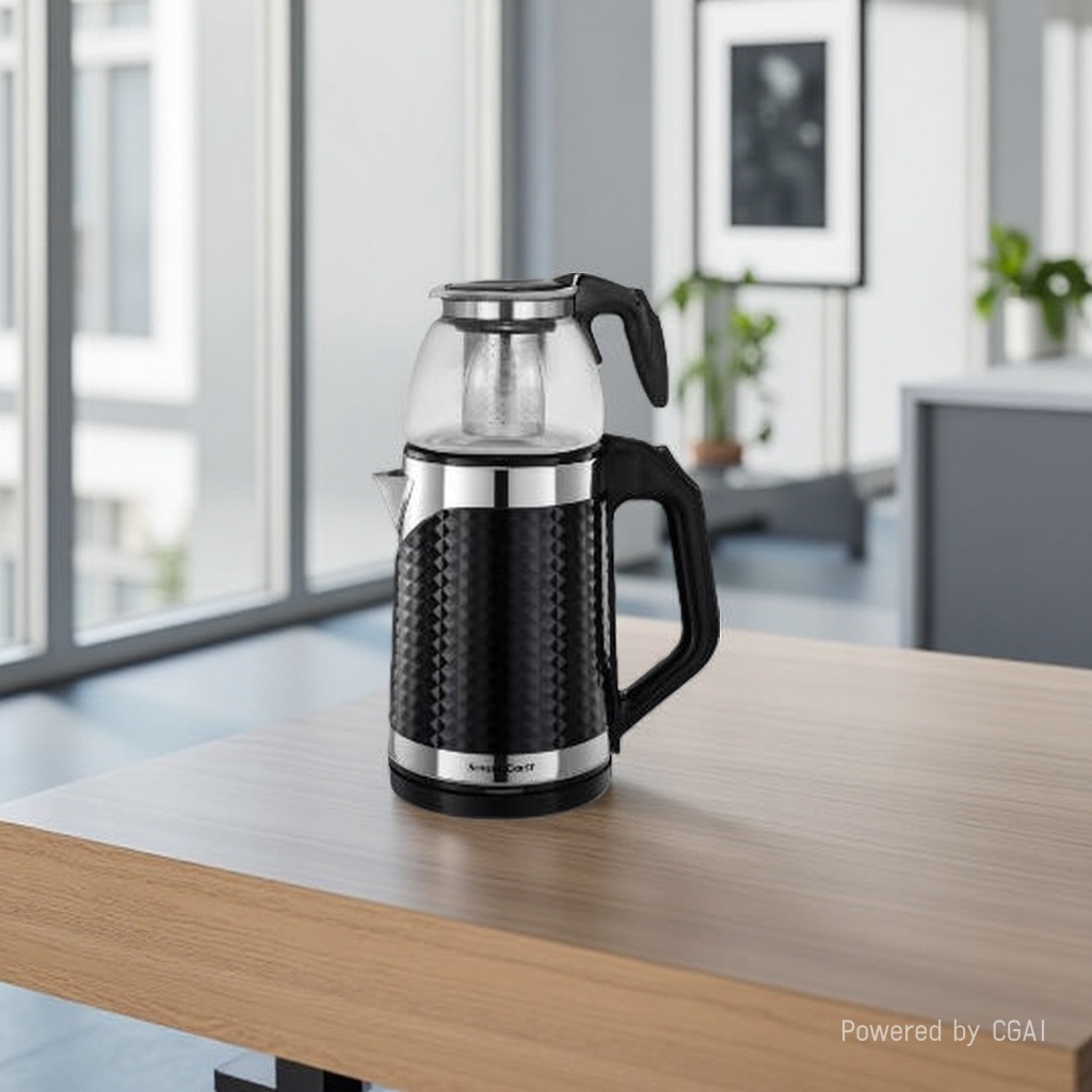 2.3L double-layer glass teapot, two-in-one tea boiling and water boiling pot, glass inner pot, household health pot, heat preservation tea brewing, electric kettle, electric kettle, electric kettle Application Scenario