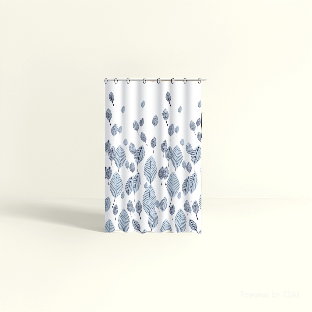 浴帘/浴帘隔断帘/免打孔后门帘/洗手间防水布/折叠浴室隔断帘细节图