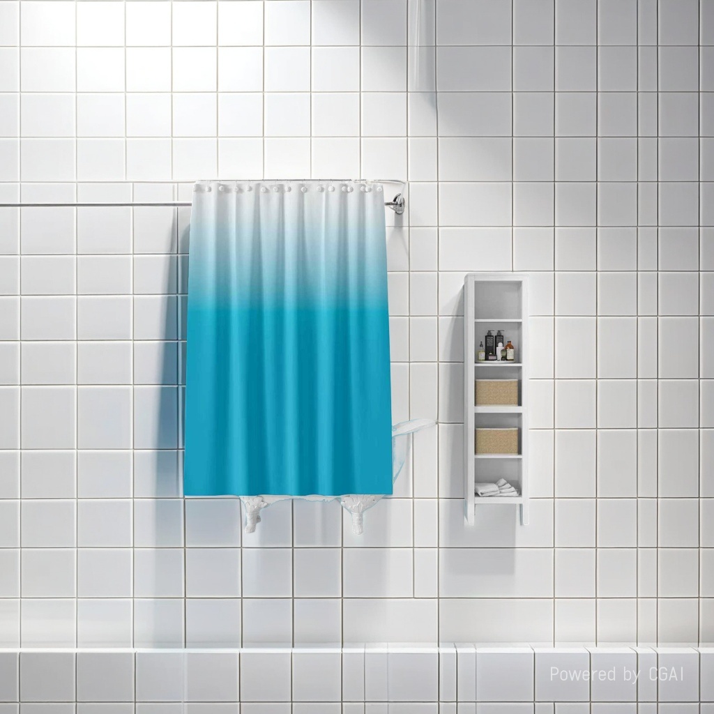 浴帘/浴帘隔断帘/免打孔后门帘/洗手间防水布/折叠浴室隔断帘细节图