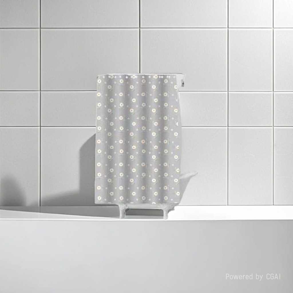 浴帘/浴帘隔断帘/免打孔后门帘/洗手间防水布/折叠浴室隔断帘细节图