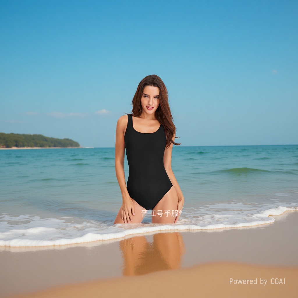 zoke泳衣女/泳衣/泳装/连体背心/温泉泳衣细节图