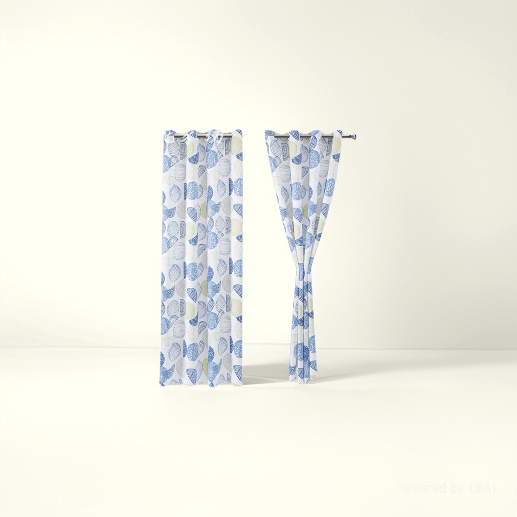 Nordic soft gauze curtain blackout fabric finished curtain cross-border bath curtain simple style 145619592 details Picture