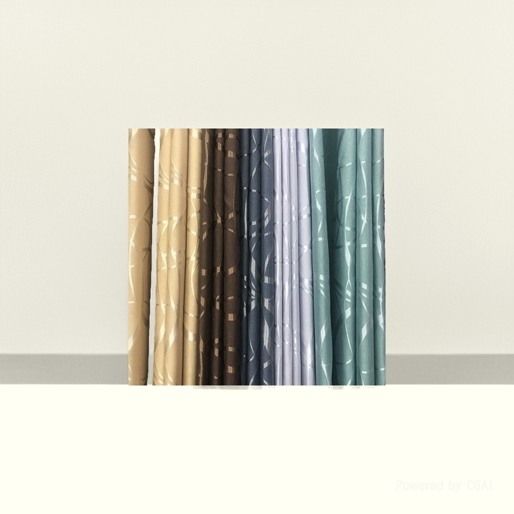 Nordic soft gauze curtain blackout fabric finished curtain cross-border bath curtain simple style 145920215 details Picture