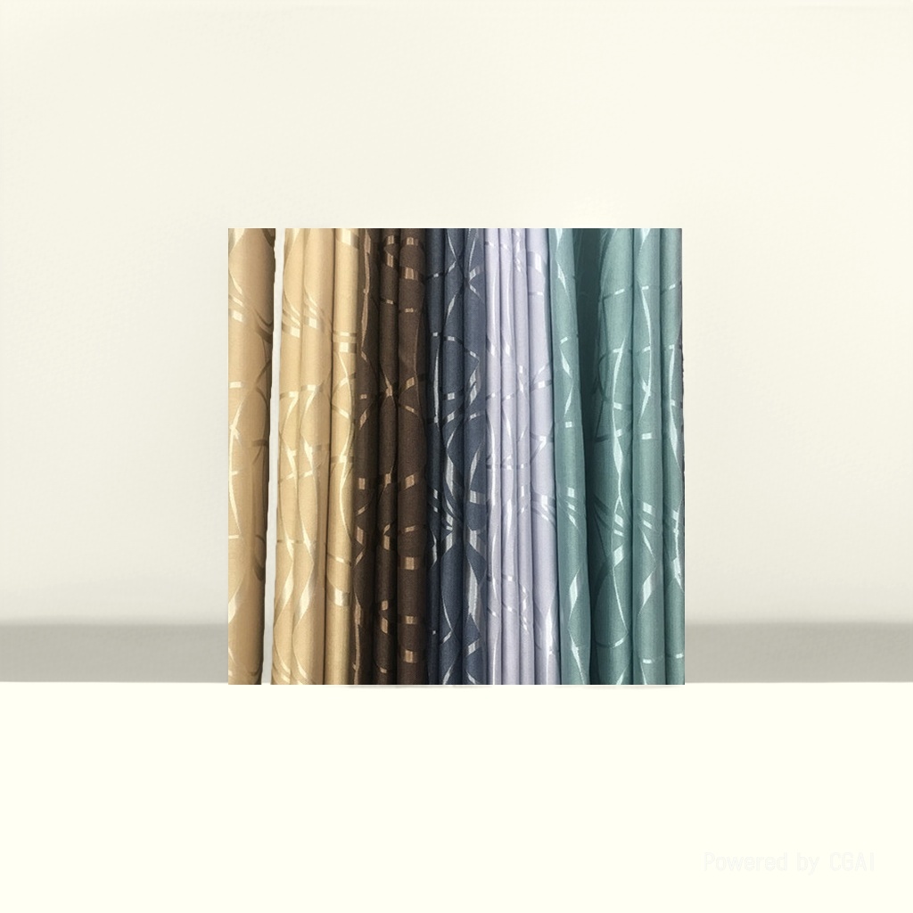 Nordic soft gauze curtain blackout fabric finished curtain cross-border bath curtain simple style 145920215 Specification image
