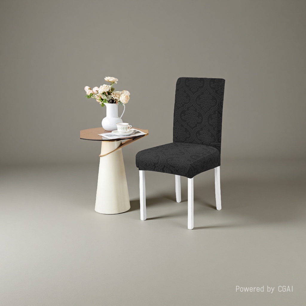 Scented candle print chair cover, hotel special chair cover, soft, breathable and antibacterial Specification image