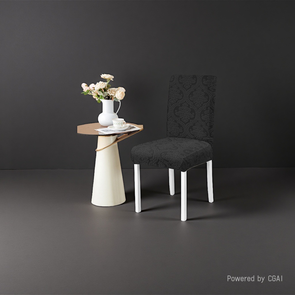 Scented candle print chair cover, hotel special chair cover, soft, breathable and antibacterial details Picture