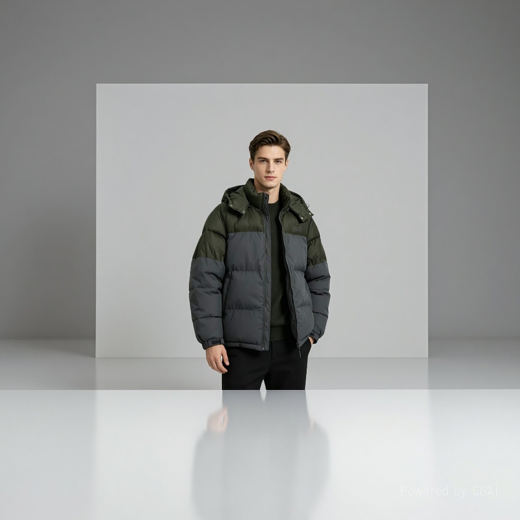 Men's down jacket, long-sleeved casual short style, short-sleeved, cold-proof and warm thick coat Application Scenario