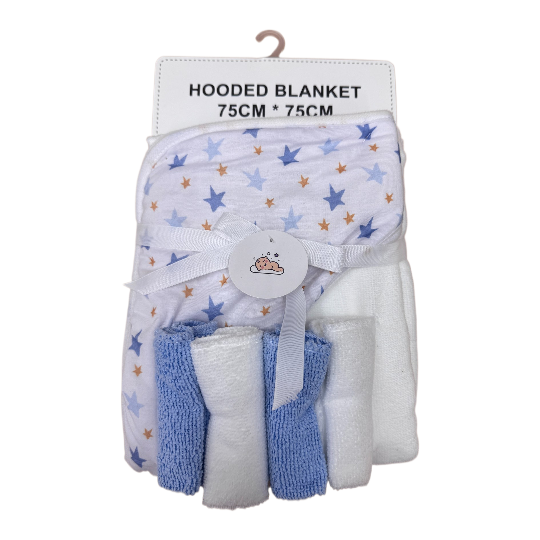 Baby blanket, flannel baby hooded blanket, fleece blanket, children's blanket, 180g Item Picture