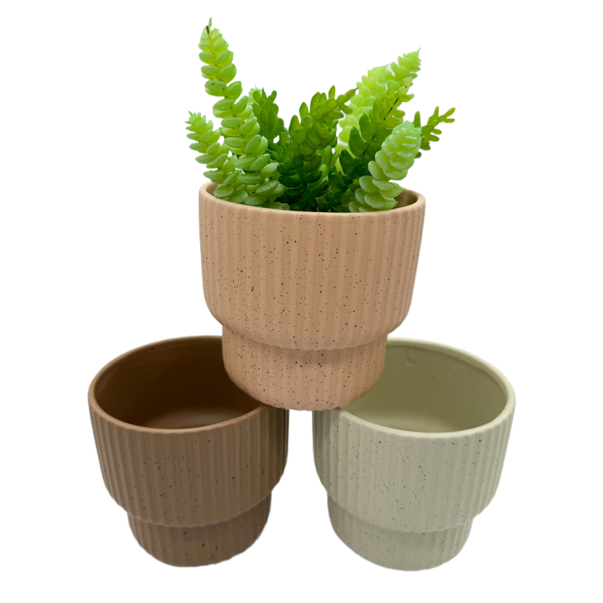 Fresh and clean Ceramic flowerpot 091914144 Item Picture