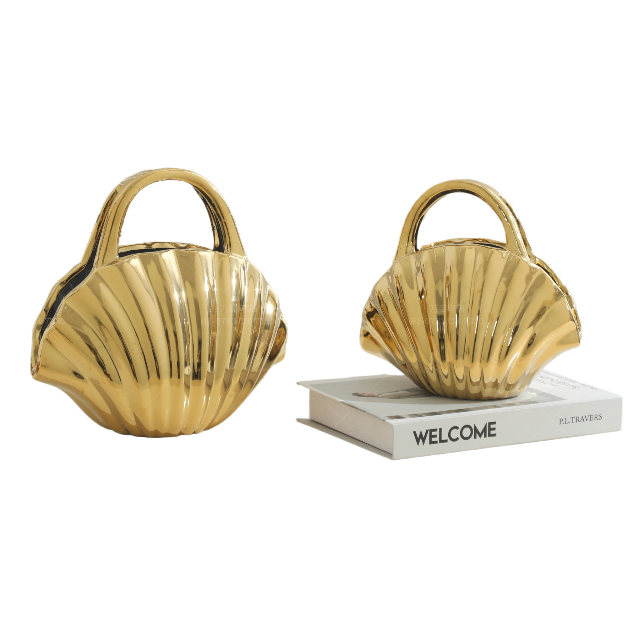 Ceramic vase, Ceramic shell craft vase, 093038771 Item Picture