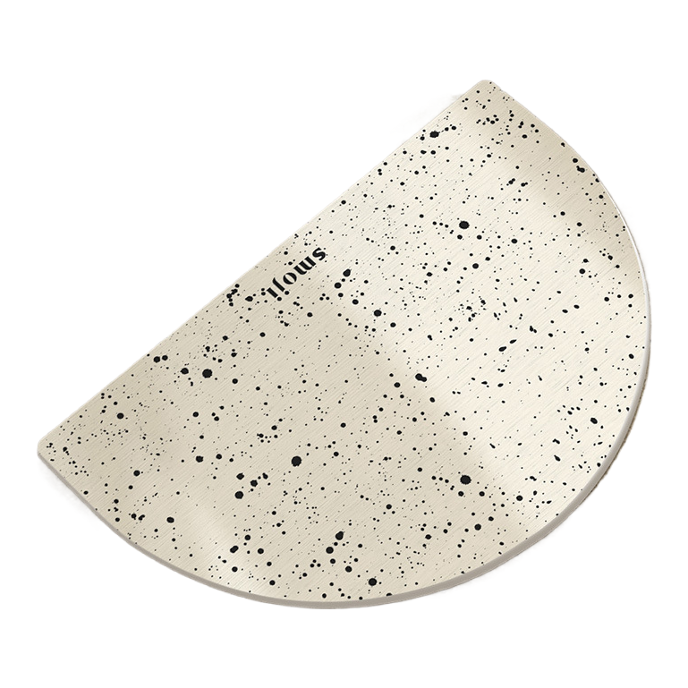 Grey silk circle floor mat, cross-border bathtub mat, anti-slip carpet, thickened and soft. 093424051 Item Picture