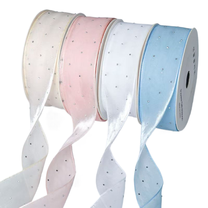 DIY decorative webbing material package, elastic edge tape, ribbed tape, ribbon, color available. 092443925 Item Picture