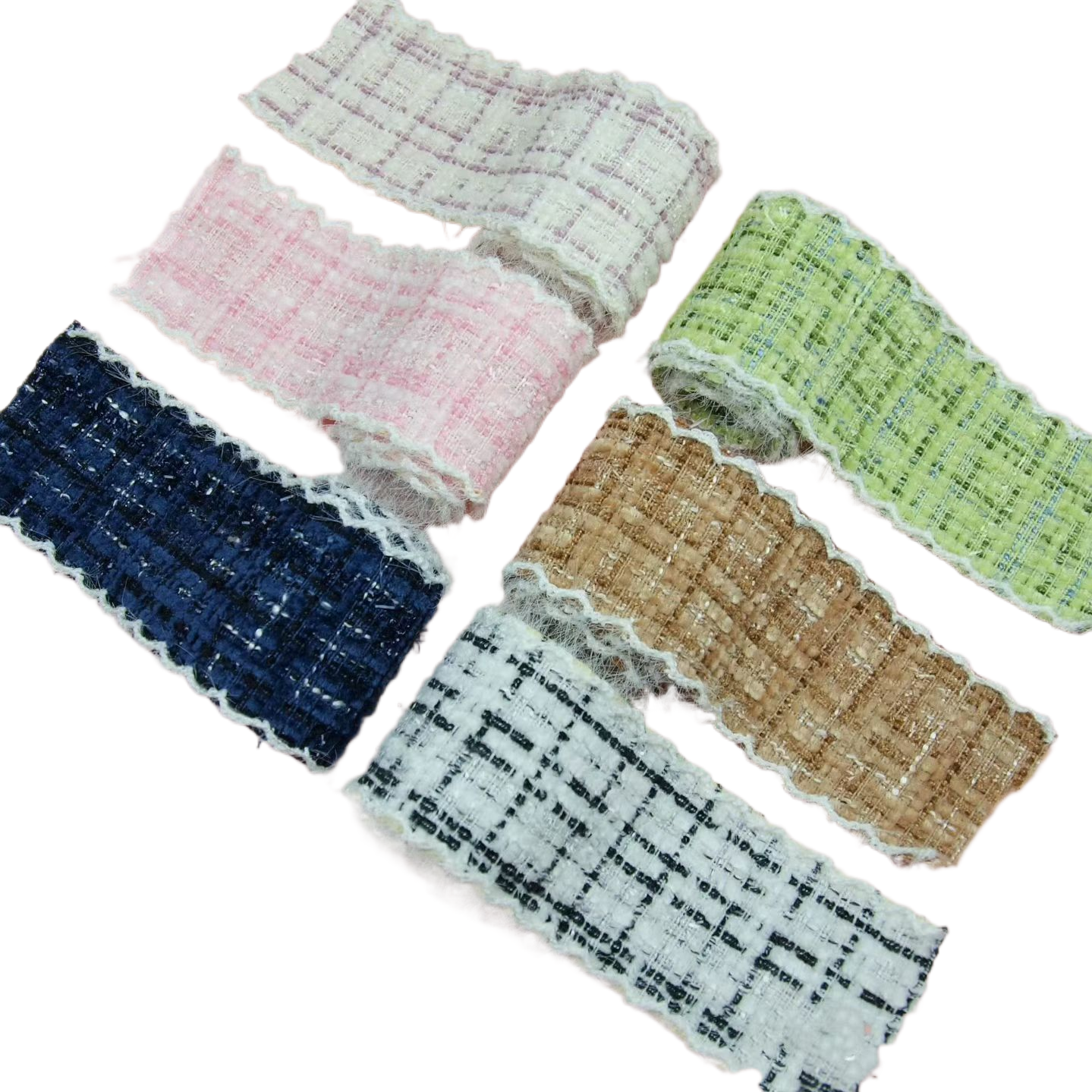 Woven tape materials include ribbon, ribbed tape, elastic edge tape, and multi-functional woven materials Item Picture