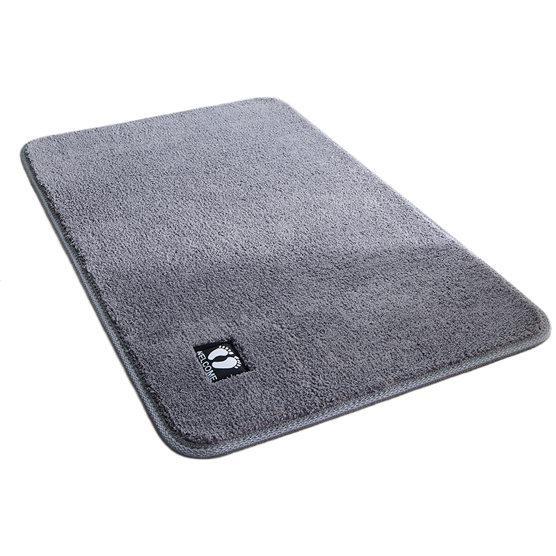 Grey silk ring floor mat, cross-border bathtub mat, anti-slip carpet, thickened and soft. 095922313 Item Picture
