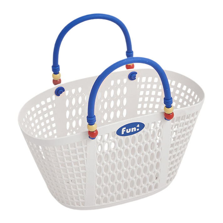 收纳篮/脏衣篓/防藤编收纳篮/收纳/塑料篮子PP料编织带白底实物图