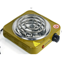 Single-head coil household electric stove, retro style adjustable temperature electric stove, small kitchen tea boiling and heating electric stove, small household appliances Item Picture