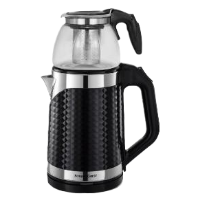 2.3L double-layer glass teapot, two-in-one tea boiling and water boiling pot, glass inner pot, household health pot, heat preservation tea brewing, electric kettle, electric kettle, electric kettle Item Picture