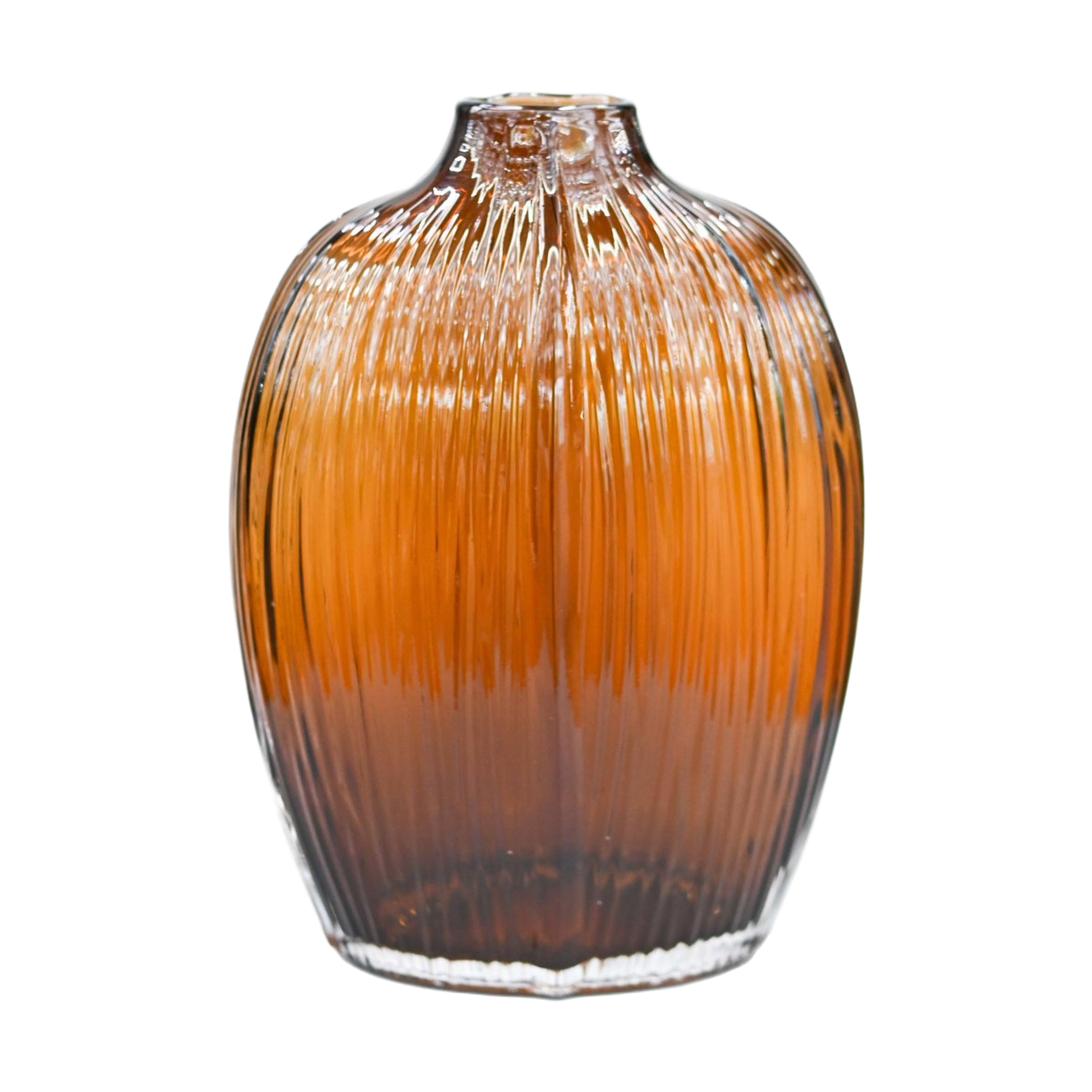 Simple, creative and high-end, natural color glass vase, transparent living room flower arrangement, tulip, lily, table decoration, flower vases, 135630559 Application Scenario