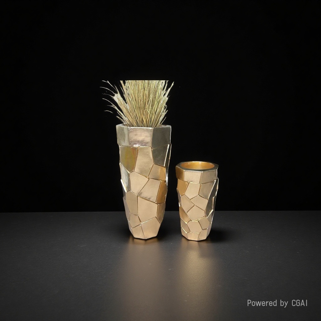 2026 New style hotel courtyard ecological flower POTS, vases, decorative items, cross-border genuine home furnishings and home decorations details Picture
