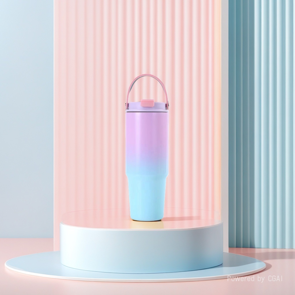 New cross-border 304 stainless steel 30oz insulated cup with gradient color double-layer ice cup, outdoor portable car cup Specification image