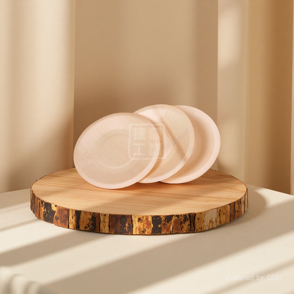 Jiehao Factory Direct sales of disposable high-quality wooden tableware, sushi wooden plates, birthday party wooden plates. 135203642