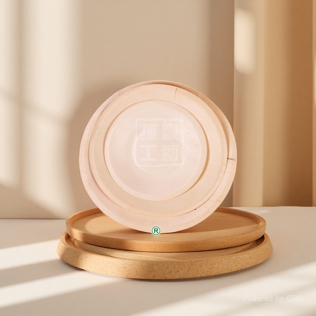 Jiehao Factory Direct sales of disposable high-quality wooden tableware, sushi wooden plates, birthday party wooden plates. 135203642 Specification image