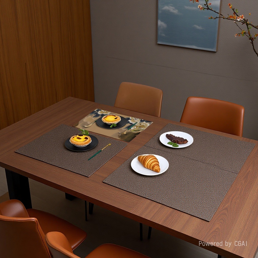 定制餐具UV印花餐垫套装一次性塑料餐具详情4
