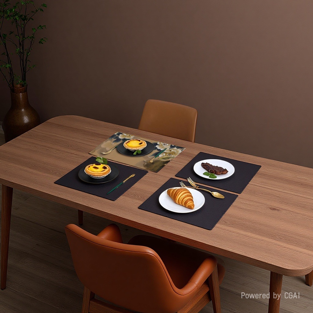 定制餐具UV印花餐垫套装一次性塑料餐具详情5