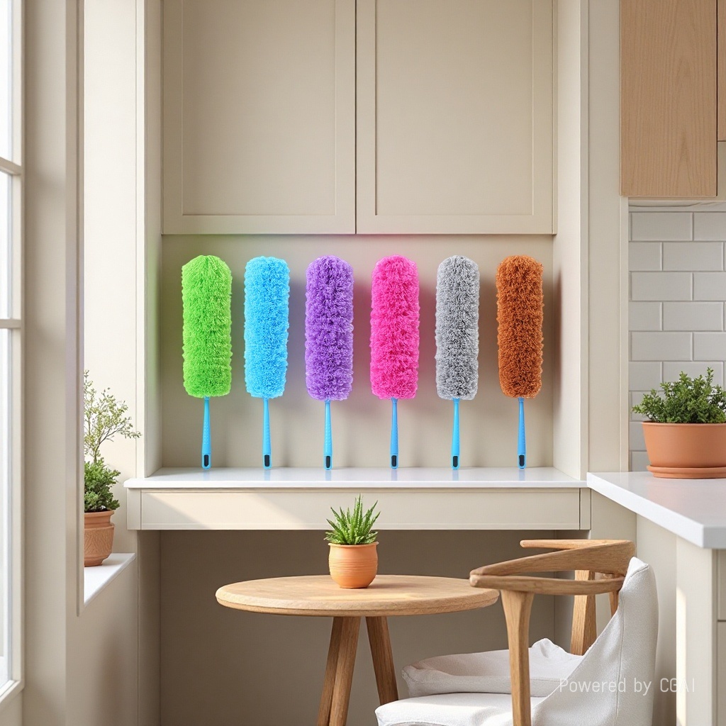 Creative flexible fiber two-end dust duster, household portable cleaning dust duster, dust-cleaning tool wholesale 144209961