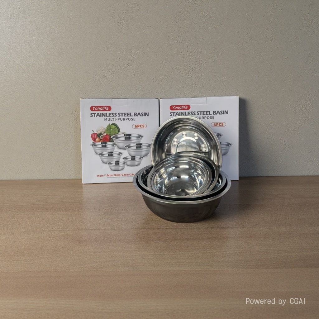 Thick and foldable stainless steel large basin for washing hair and face, household stainless steel basin Specification image