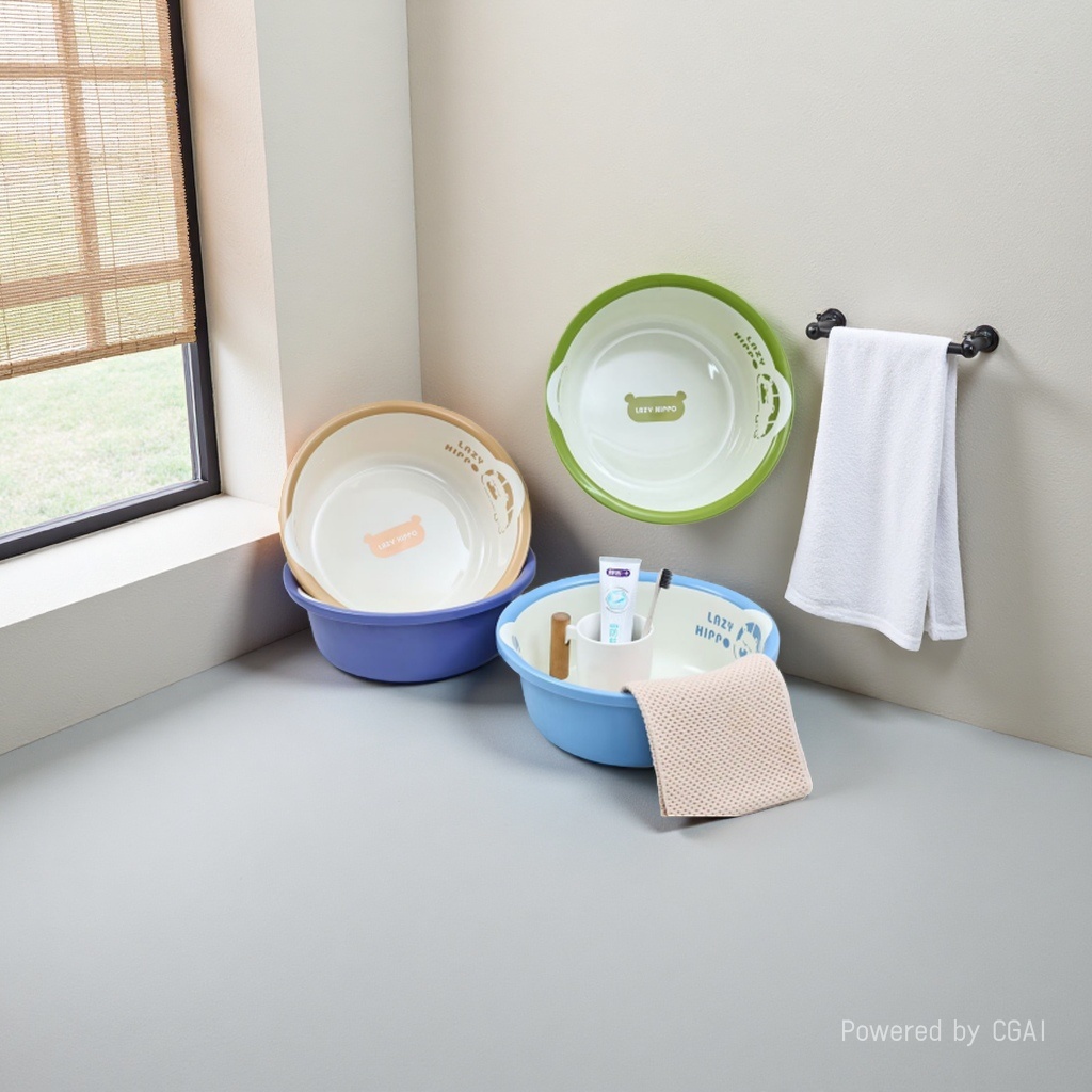 B751 Cute hippopotamus washbasin, 32cm Specification image