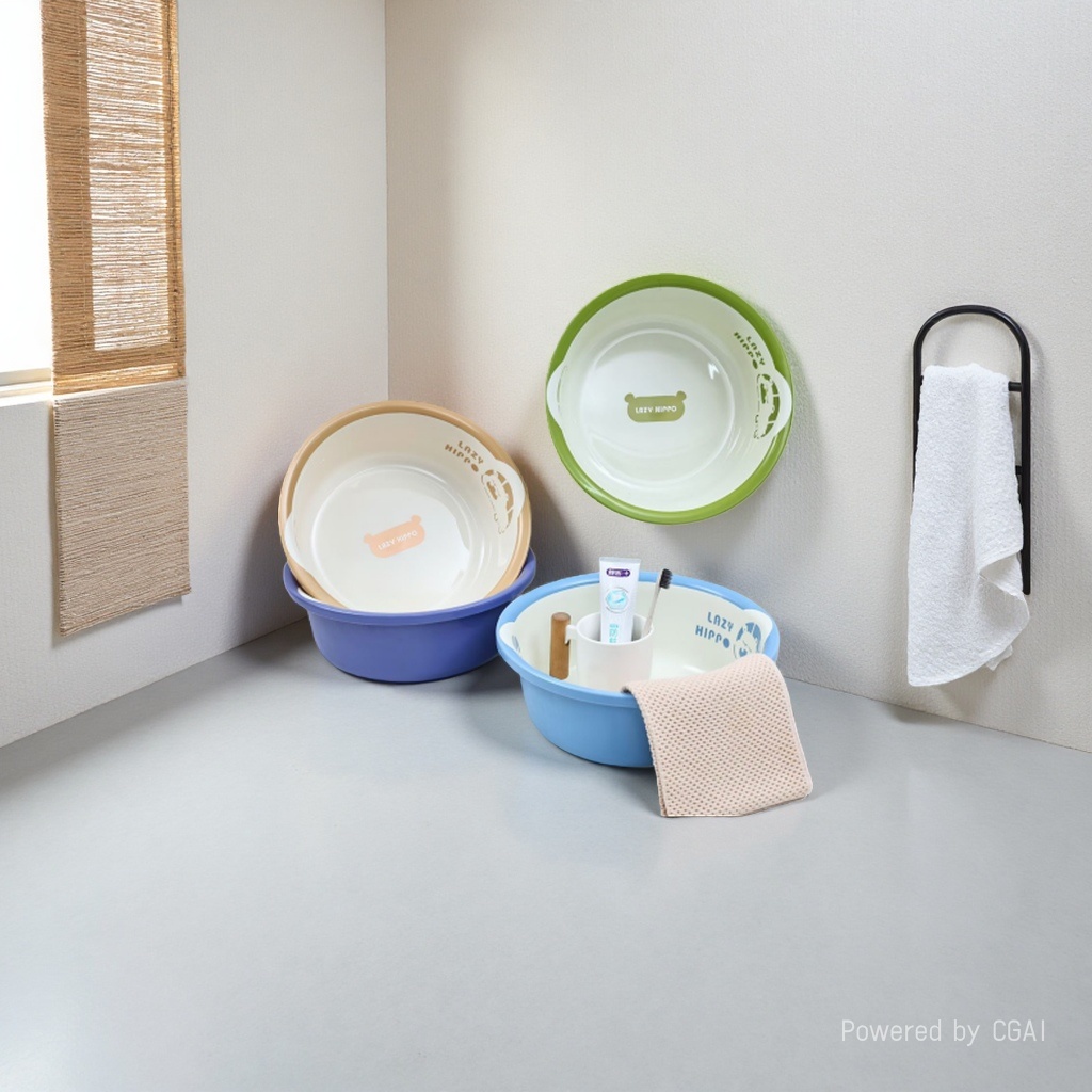 B751 Cute hippopotamus washbasin, 32cm Application Scenario