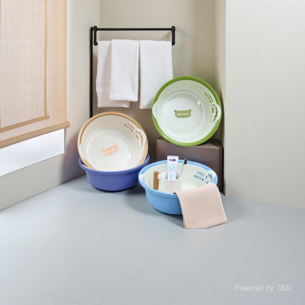 B753 Cute Hippopotamus washbasin, 39.5cm Specification image