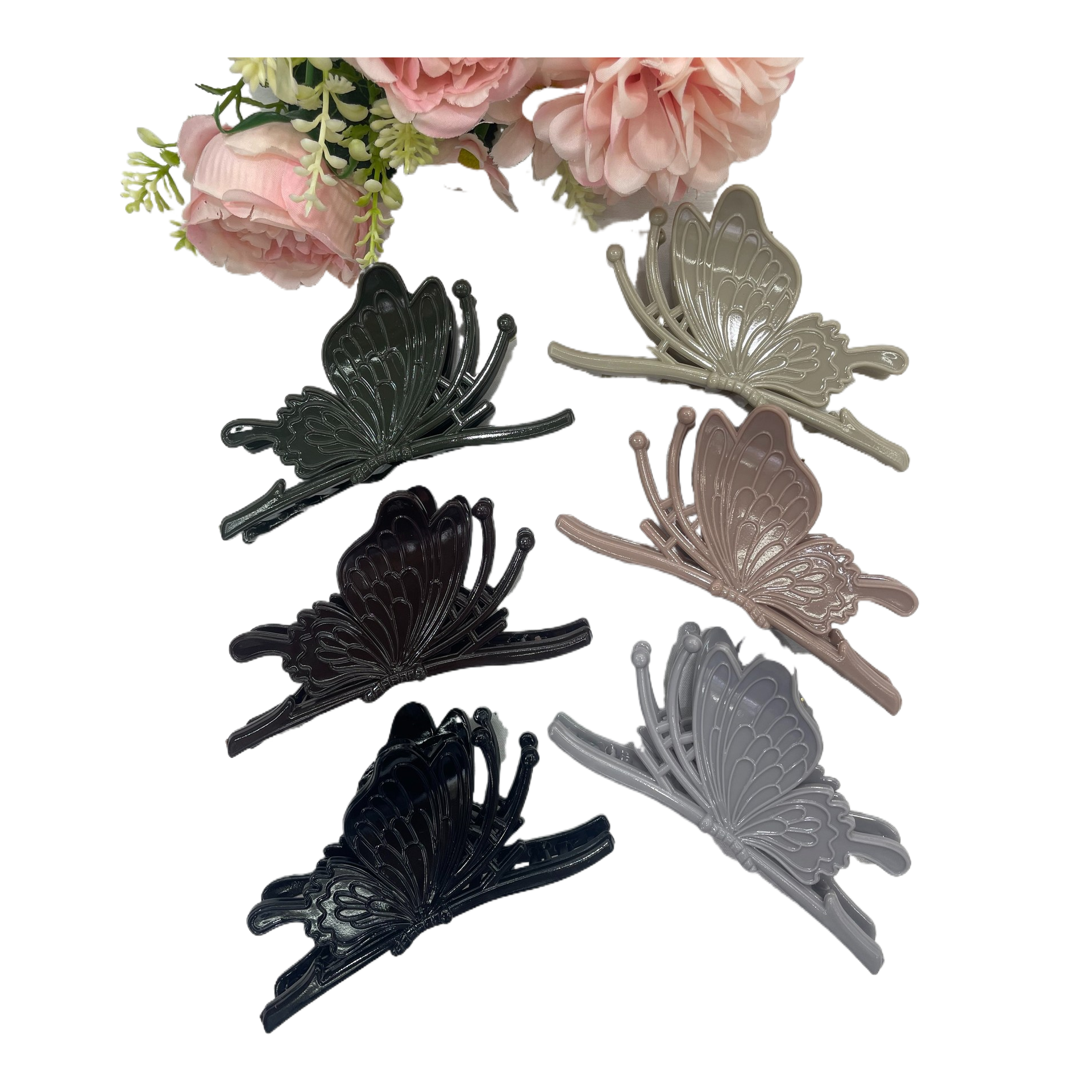 Shark clip, hairpin, fashionable and simple women's hairpin, Korean style trendy look Item Picture