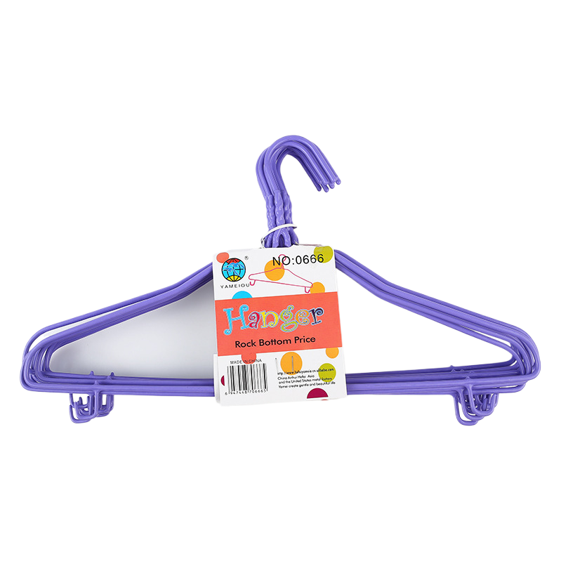 0666 Factory Direct Sales: Adult clothes hangers for street vendors, clothes hangers for markets, temples and exhibitions, thickened 43 cm, length 144048711 Item Picture