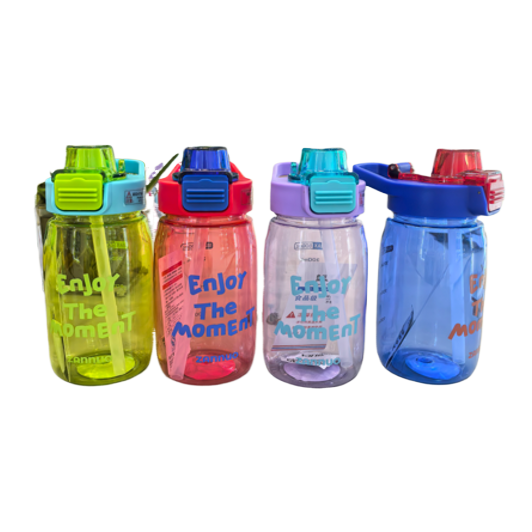 Colorful, simple, pop-up lid safety lock portable sports cup 500MLPC children's cartoon space cup