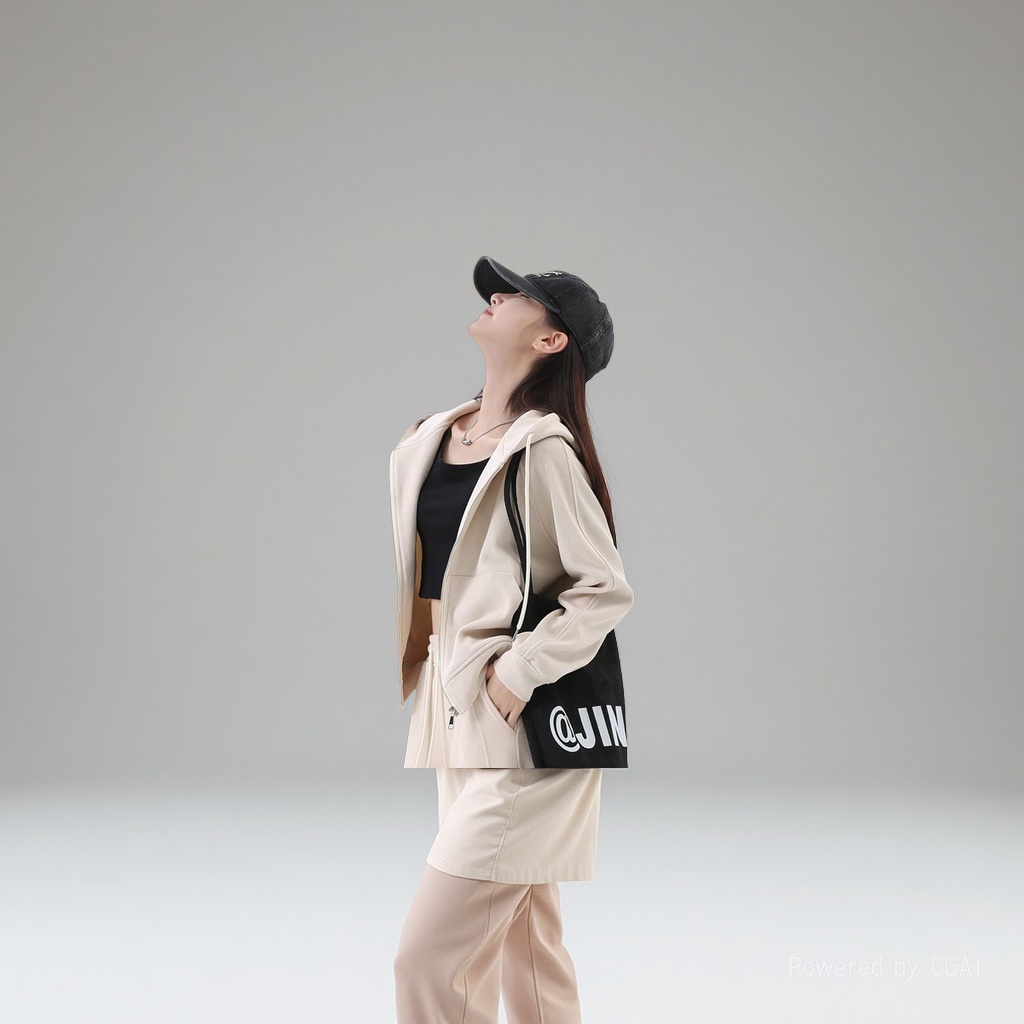 时尚穿搭连帽外套女士夹克衫180g情趣内衣
