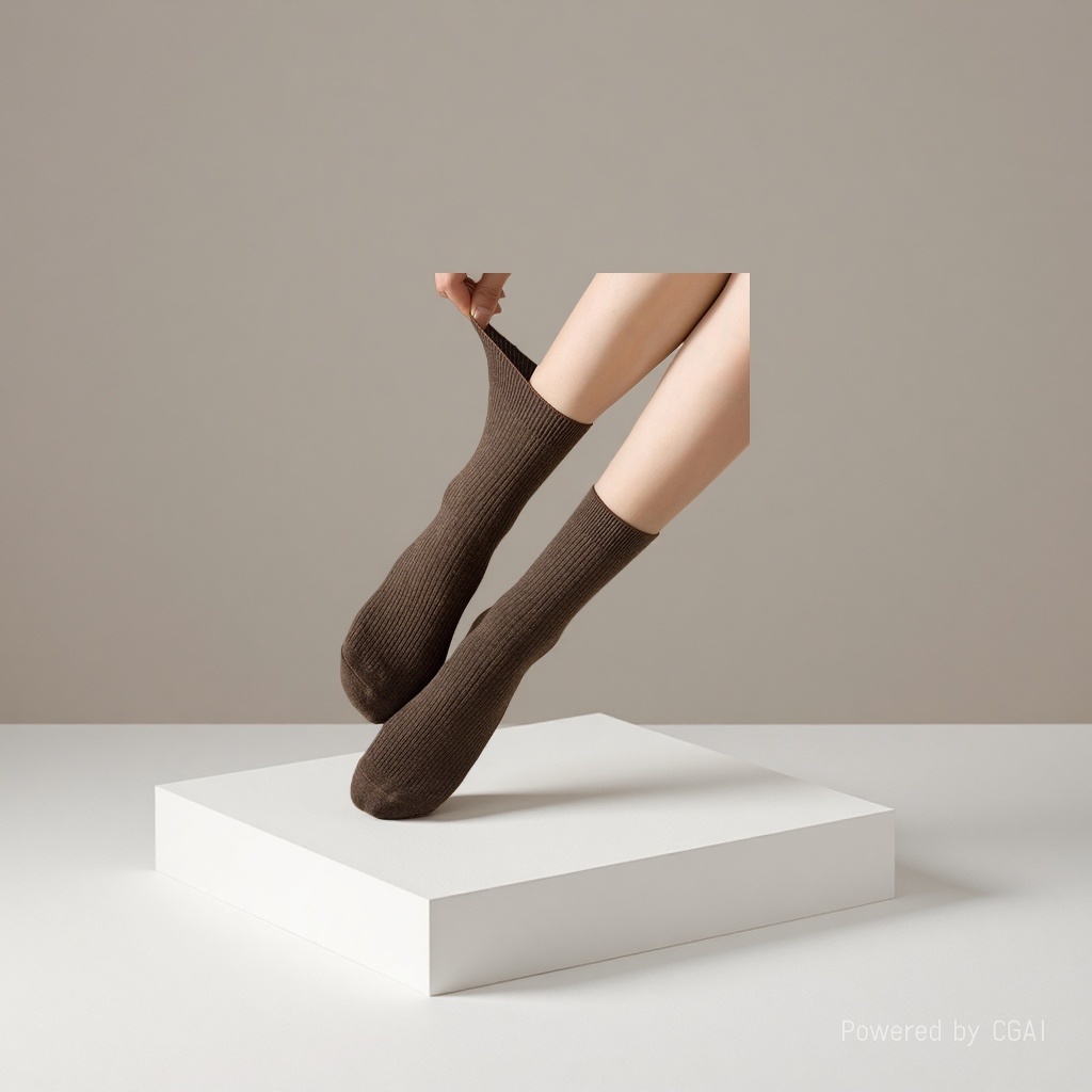 Beauty leg stockings, pressure stockings, women's knee-high sexy silk stockings, yoga five-finger plus fat calf stockings details Picture
