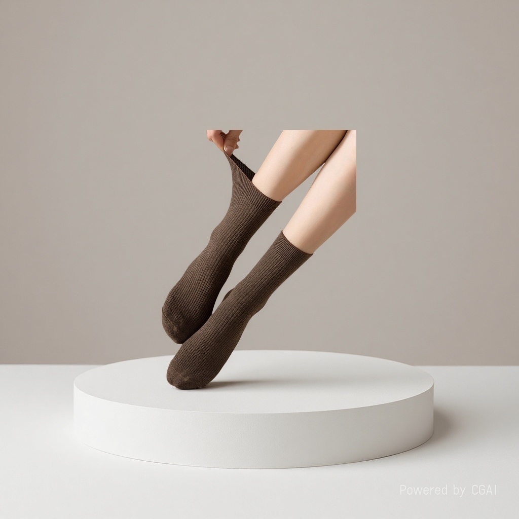 Beauty leg stockings, pressure stockings, women's knee-high sexy silk stockings, yoga five-finger plus fat calf stockings