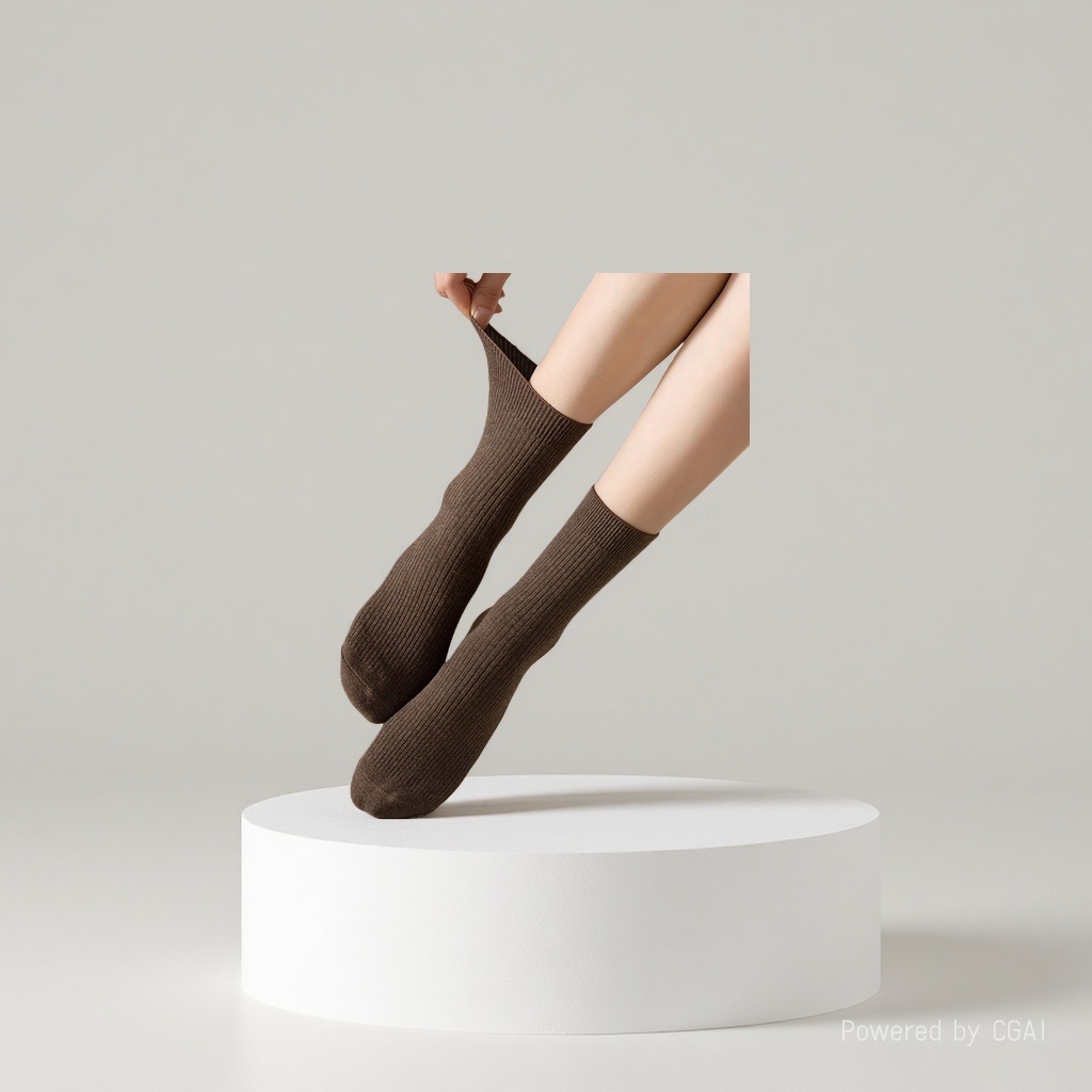 Beauty leg stockings, pressure stockings, women's knee-high sexy silk stockings, yoga five-finger plus fat calf stockings Specification image