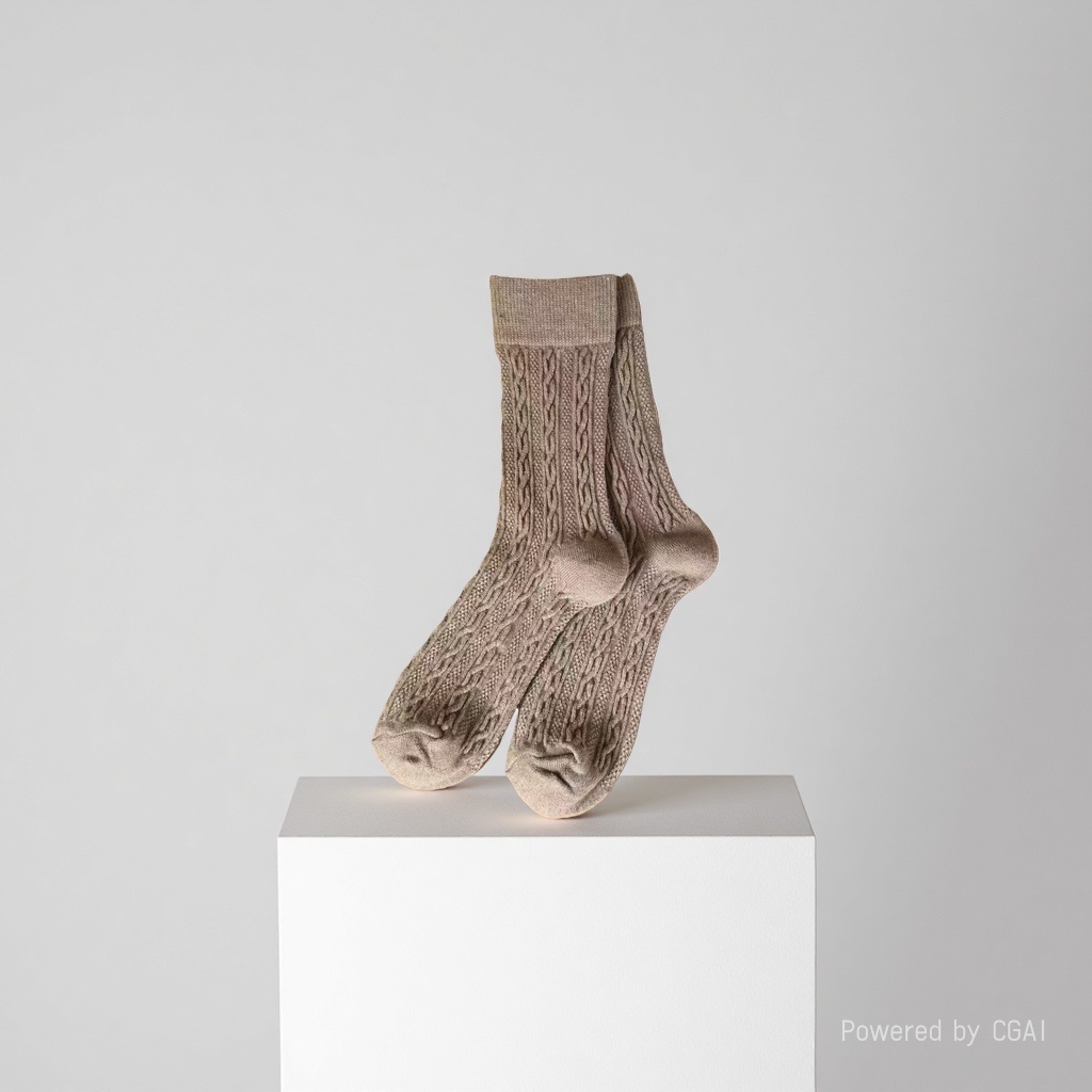 Knitted cotton socks, comfortable and breathable, thickened warm socks, other styles details Picture